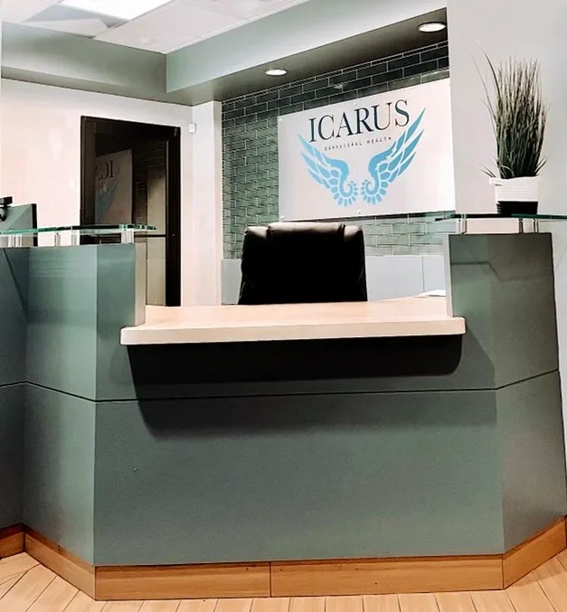 A top choice for rehabs in New Mexico, as shown by the reception area for Icarus Behavioral Health