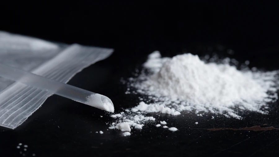 A pile of ketamine powder shows the potential for ketamine withdrawal