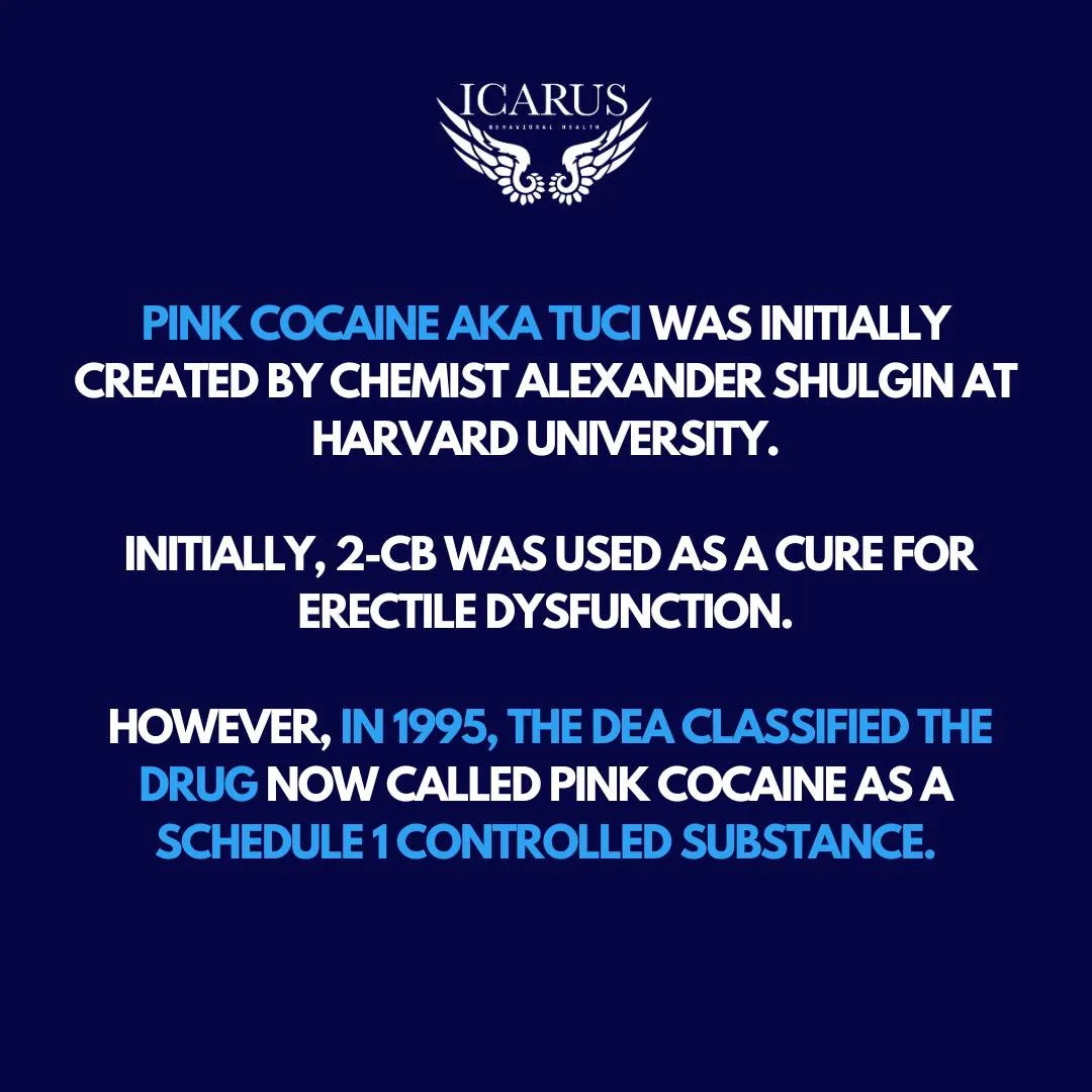 Tuci drug aka pink cocaine infographic from Icarus Nevada