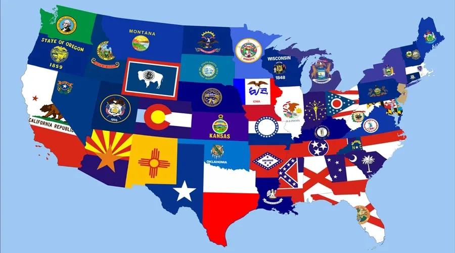All American States Map