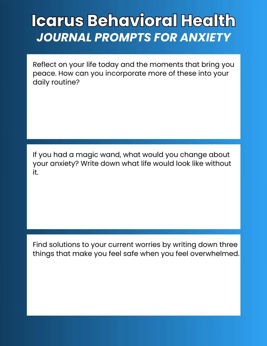 Journal Prompts for Anxiety Processing