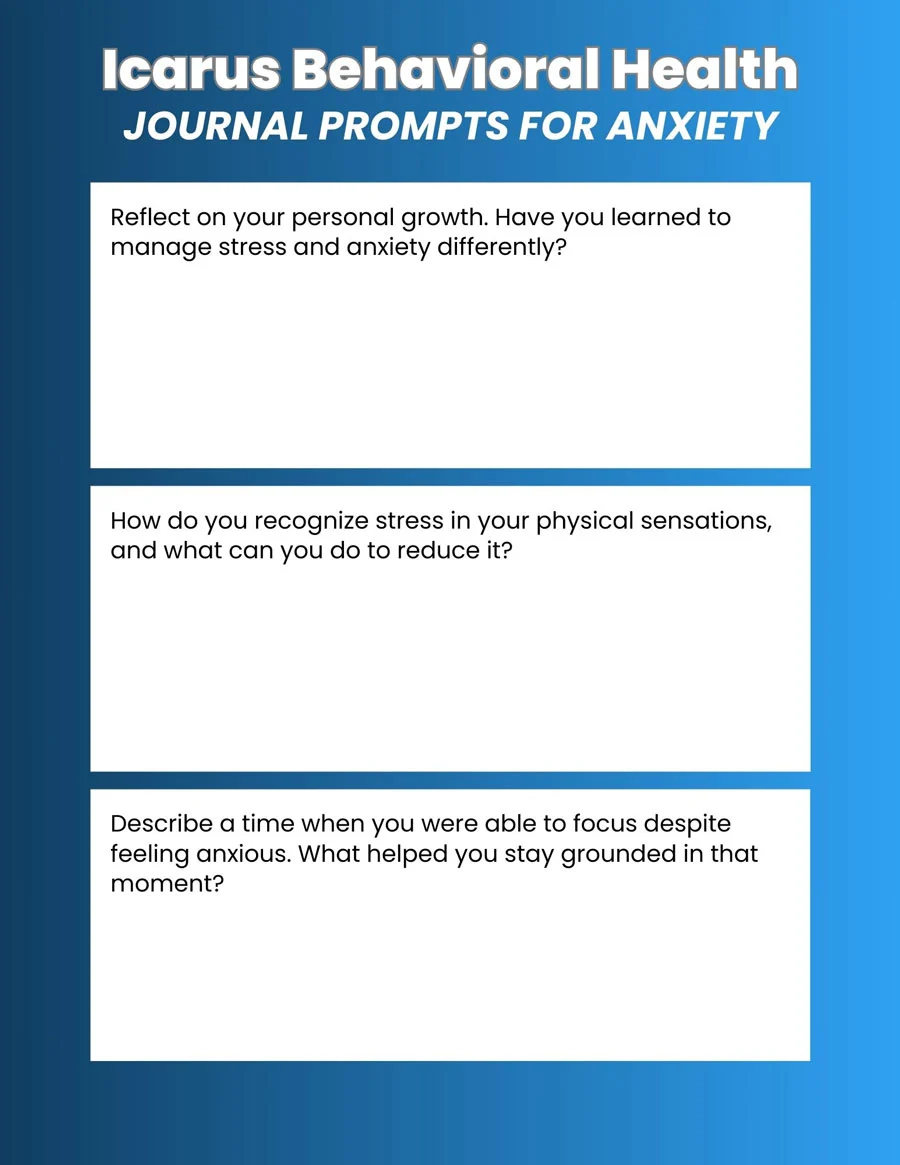 Journal Prompts for Anxiety Processing