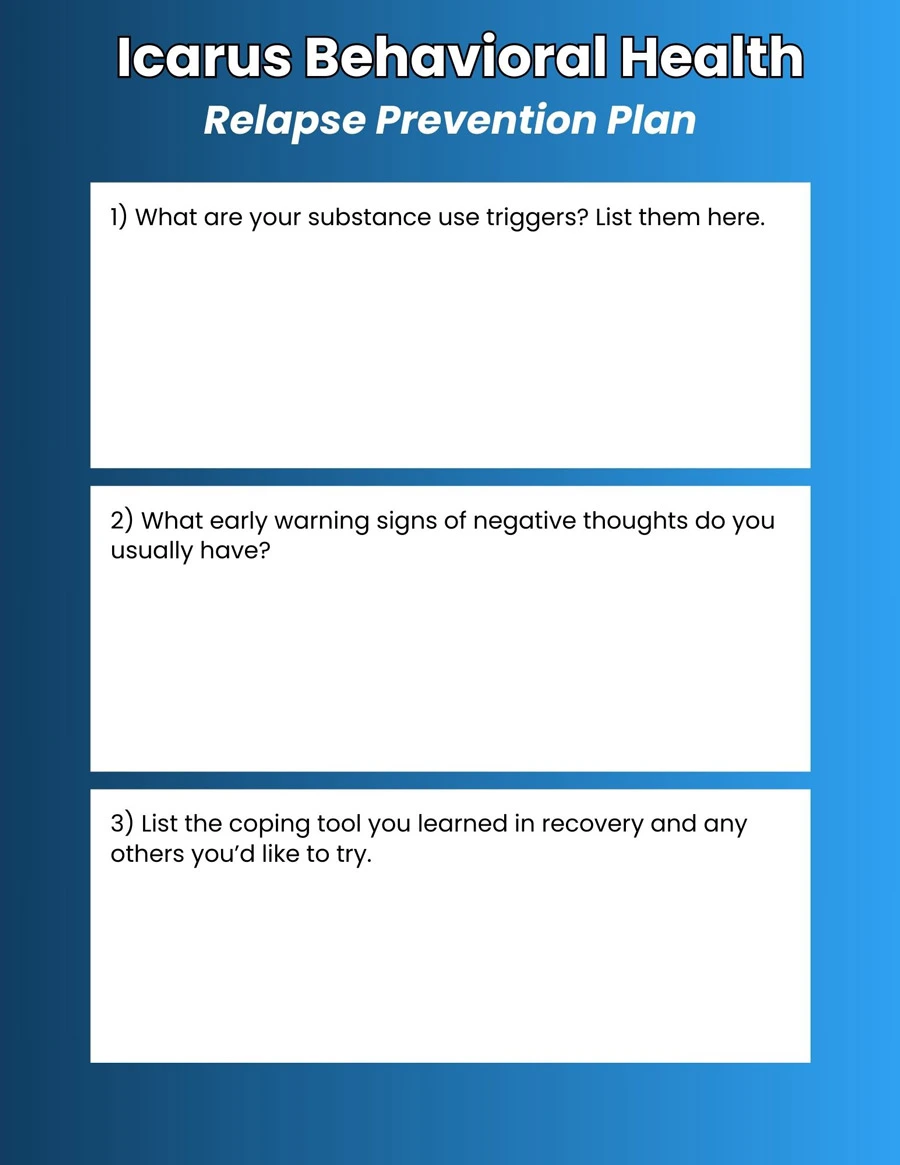 How to Write a Relapse Prevention Plan