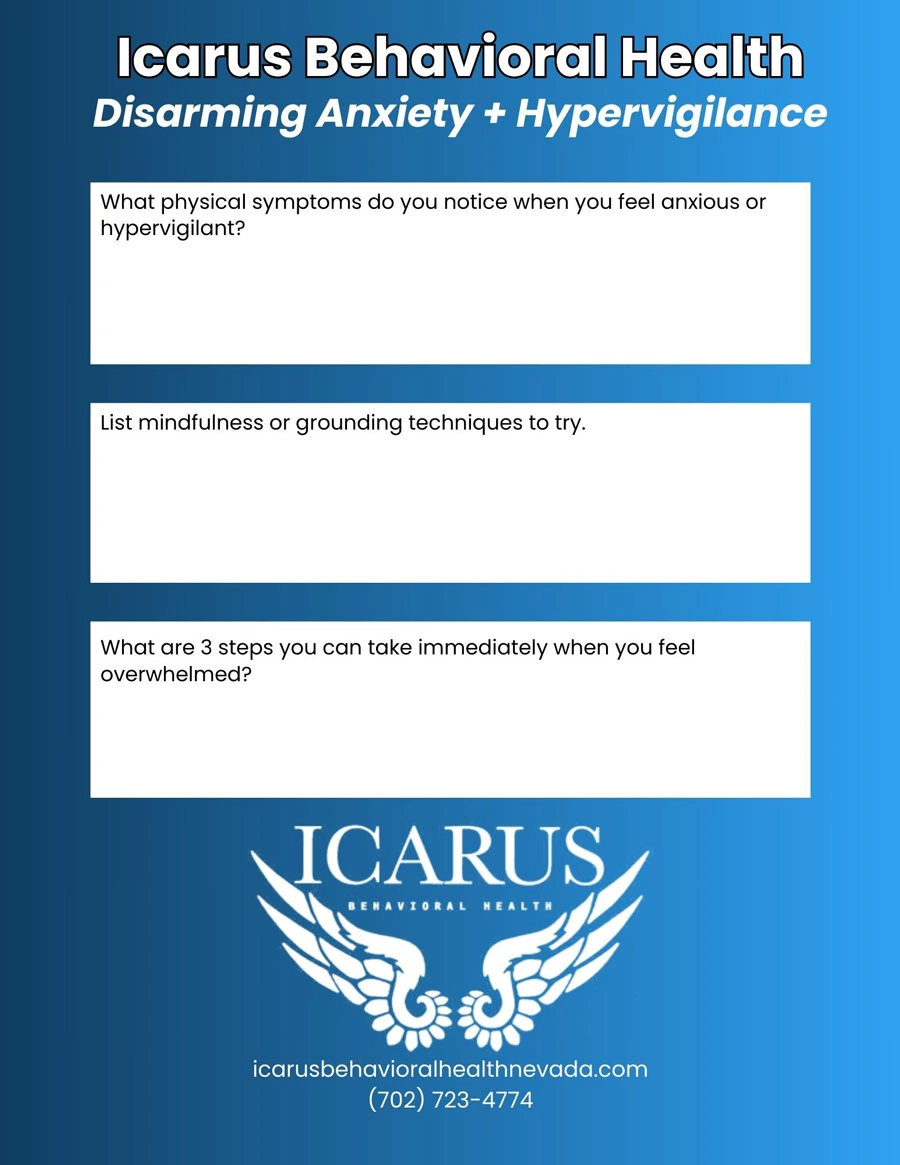 Therapy Worksheets for Adults With PTSD - Disarming Anxiety and Hypervigilance