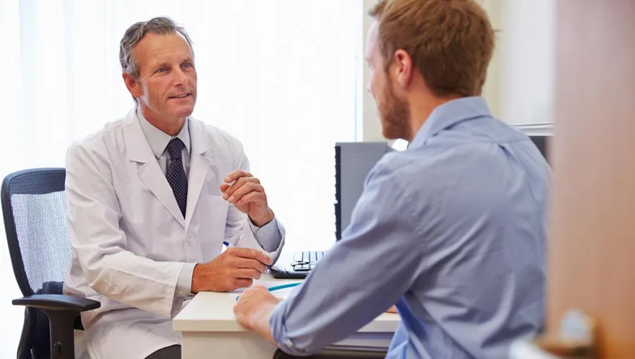 Physician consulting with patient - Professional Cocaine Treatment at Icarus Nevada