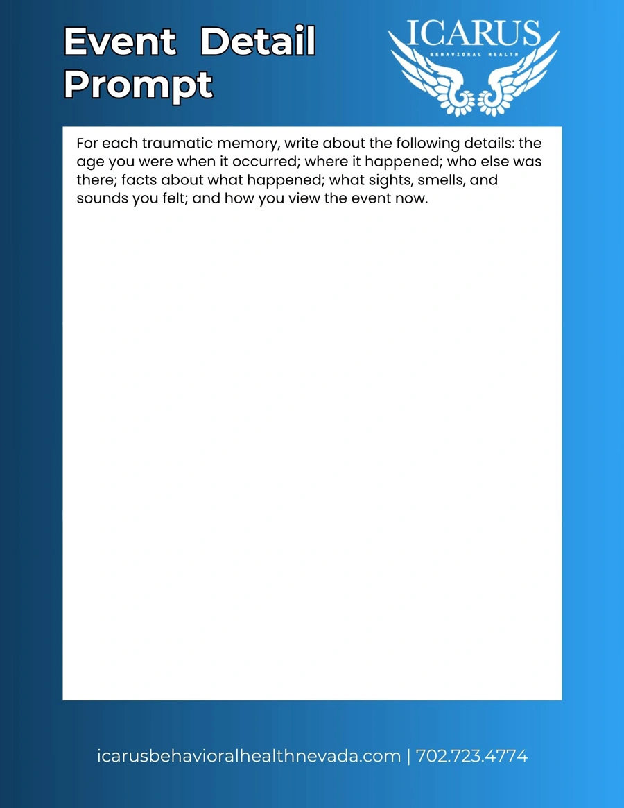 Worksheet 2 - Event Detail Prompts - Icarus Nevada