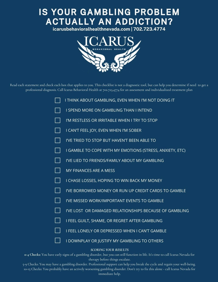 Gambling and the Brain - Icarus Behavioral Health Nevada