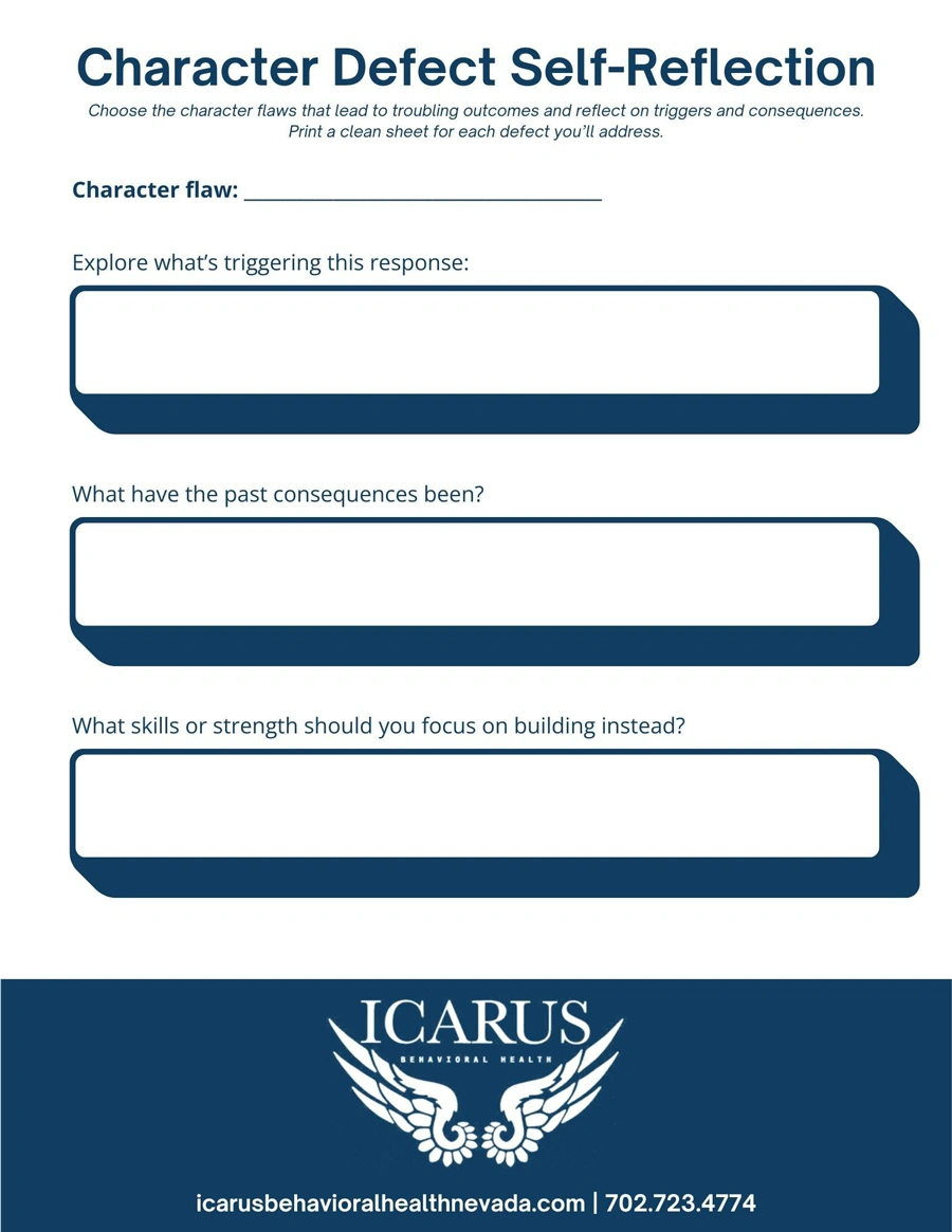 List of Character Defects - Reflecting on the Defects of Character